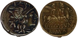 Antiek Romeins Republiek. M. Junius Silanus [137-134 BC]. AR. ...