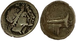 Antiek Romeins Republiek. M. Fonteius [± 103 BC]. AR. Denarius. Vz.: ...