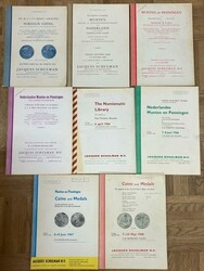 Literatuur. Doos met Schulman veilingcatalogi tussen nr. 231 (maart ...