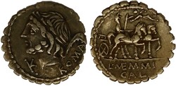 Antiek Romeins Republiek. L. Memmius Galeria [103-102 BC]. AR. ...