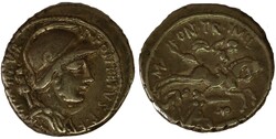 Antiek Romeins Republiek. P. Fonteius Capito [± 61 BC]. AR. Denarius ...