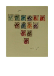 SPANJE EN KOLONIËN. Verz. met gebruikt en veel ongebruikt op blanco ...