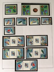 Caribisch Nederland [2010-2019]. Postfrisse verz. op blanco bladen in ...