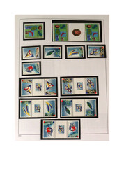 Caribisch Nederland [2010-2019]. Postfrisse verz. op blanco bladen in ...