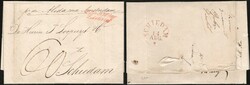 Complete vouwbrief van Havanna, Cuba d.d. 13 april 1831 naar Schiedam ...