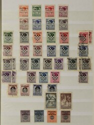 KROATIË [1941-1945]. Verz. in stockboek gebr./ongebruikt incl. ...