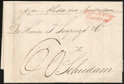 Complete vouwbrief van Havanna, Cuba d.d. 13 april 1831 naar Schiedam ...