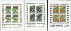 SENEGAL [1979]. "Hundertwasser" Mi. nr. 705-707 (4x) postfris ...