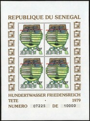 SENEGAL [1979]. "Hundertwasser" Mi. nr. 705-707 (4x) postfris ...