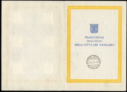 VATICAAN [1934]. Provisoriën Mi. nr. 39-44 met 1e dagstempel Città ...