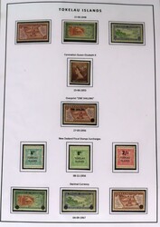 TOKELAU [1948-2020]. Vrijwel geheel postfrisse verz. op zelfgemaakte ...