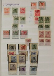 ITALIË (BEZETTE GEBIEDEN). Verz./partij gebr./ongebruikt met ...