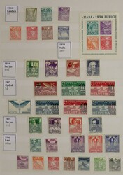 ZWITSERLAND [1854-2019]. MOOIE EN UITGEBREIDE COLLECTIE MET GEBR ...