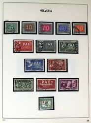 ZWITSERLAND [1850-1960]. Gebruikte verz. met prima materiaal alsmede ...