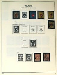 ZWITSERLAND [1850-1960]. Gebruikte verz. met prima materiaal alsmede ...