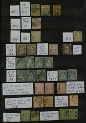 ZWITSERLAND [1850-1945]. Vrijwel geheel gebruikte partij met prima ...