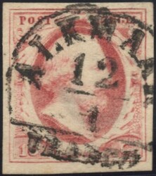 ALKMAAR A op 10 cent nr. 2 pl. I. H/S 125