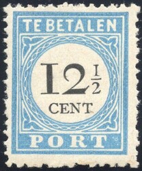 Nr. P8DIII (12½ cent) postfris. Met klein attest H. Vleeming (2011): ...