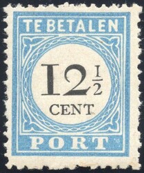Nr. P8DIII (12½ cent) postfris. Met klein attest H. Vleeming (2011): ...