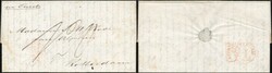 Complete vouwbrief van Batavia d.d. 9 juny 1855 naar Rotterdam, a.s. ...