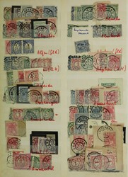 Nederland Grootrondstempels. Collectie met post-, hulp- en ...