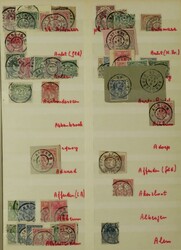 Nederland Grootrondstempels. Collectie met post-, hulp- en ...