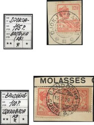 Ned. Indië Stempels. Insteekkaart met kortebalkstempel ...