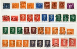 Ned. Nieuw Guinea Stempels. Collectie op insteekbladen