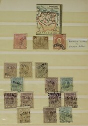 Suriname Stempels. Collectie van 375 stuks in insteekboek