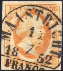 MAASTRICHT B type Ia op 15 cent nr. 3a (pos. 62). H/S 75