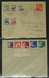 Ned. Indië. Collectie poststukken en wat p.w.s. in 2 albums, w.bij ...