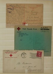 DIVERSE LANDEN W.O. II. Verz. van 120 poststukken, w.bij Rode Kruis, ...