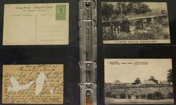 BELGISCH CONGO. Album met 53 vnl. postwaardestukken gebr./ongebruikt, ...