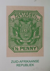 ZUID AFRIKAANSE REPUBLIEK EN TRANSVAAL [1890-1916]. Mooi opgezette ...
