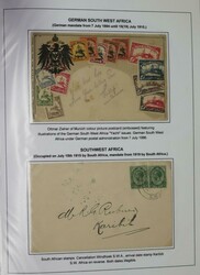 SOUTH WEST AFRICA, NAMIBIA AND SWAZILAND. Verz. post(waarde)stukken ...