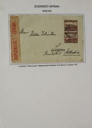 SOUTH WEST AFRICA, NAMIBIA AND SWAZILAND. Verz. post(waarde)stukken ...