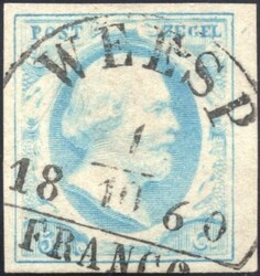 WEESP B type II op 5 cent nr. 1 pl. IV (68). H/S 150