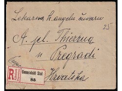 Small size letter written in Lešće on Dobra 27.01. 1921., and sent ...