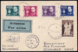 Registered Letter by Air Mail: SARAJEVO - STORUMAN, SWEDEN 13.07. ...