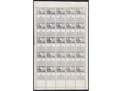 Mi.No. 556. Photo-proof, of sheet with unaccepted text on the label ...