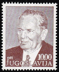 Tito, stamp from unissued block 1972, Mi.No. III. Rare. Excellent ...