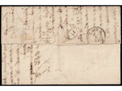 Letter sent by ship from Trieste to Kotor 25.02. 1872., via Zadar. ...