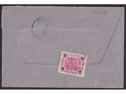 Small size letter sent from ship OE LLOYD BOSNA via Zadar to ship S.M ...