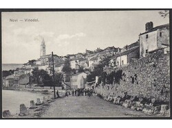 Postcard of Novi Vinodolski, addressed to Czech, cancelled by M.T.P.O ...