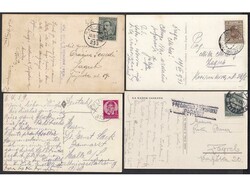 Small lot of postcards and letters with ship cancels of Kingdom of ...