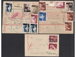 NDH, lot of 18 letters, stationeries, parcel cards, franked Newspaper ...