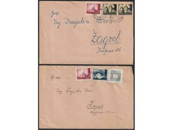 NDH lot of 32 letters and stationeries, various qualities, and an ...