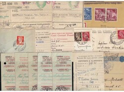 Italian occupation of Slovenia, lot of 15 various postal documents ...
