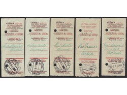 Italian occupation of Slovenia, lot of 15 various postal documents ...