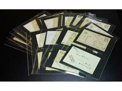 Collection of over 60 letters, stationeries and postcards, all with ...